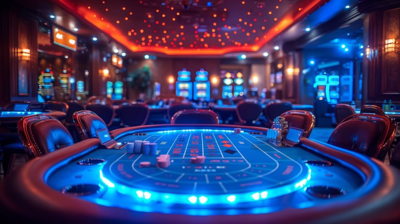 Suasana kemenangan di meja Live Casino Digmaan dengan dealer profesional dan antarmuka permainan modern